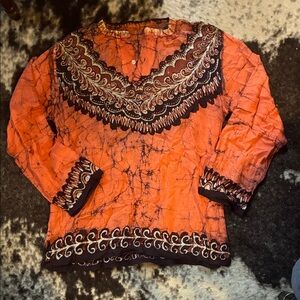 UNISEX Cultural Orange Top